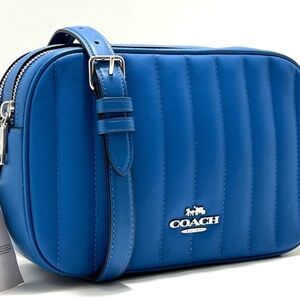 COACH Blue Quilted Crossbody Bag